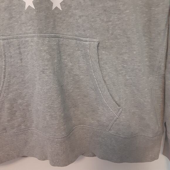 Under Armour Freedom Cold Gear Hoodie Mens S Gray Patriotic Flag V Neck Loose - Picture 3 of 7